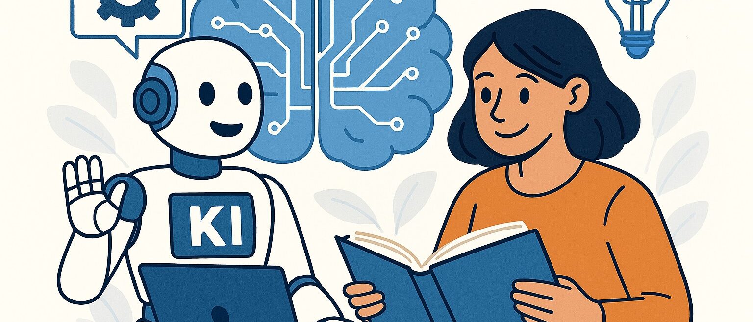 Mensch und Maschine arbeiten zusammen